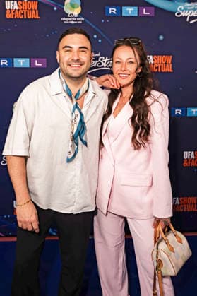 Lars Stein und Sandra Sicora bei der Preview der 22. Staffel der Castingshow DSDS 2026 im 25 hours Hotel. Köln, 01.04.2026