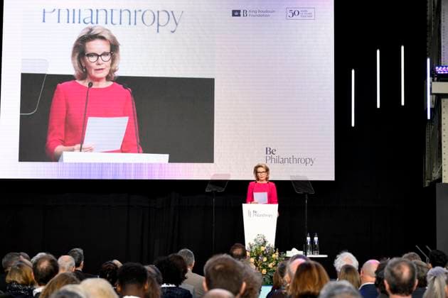 Queen Mathilde Adresses Be Philanthropy 2026 BRUSSELS, BELGIUM - APRIL 02: Queen Mathilde of Belgium pictured delivering the opening address at Be Philanthropy 2026 on April 02, 2026 in Brussels, Belgium, 02 04 2026 Brussels Belgium  Copyright: xPhilipxReynaersx