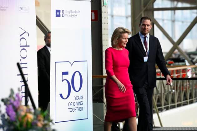 Queen Mathilde Adresses Be Philanthropy 2026 BRUSSELS, BELGIUM - APRIL 02: Queen Mathilde of Belgium pictured arriving for the opening address at Be Philanthropy 2026 on April 02, 2026 in Brussels, Belgium, 02 04 2026 Brussels Belgium  Copyright: xPhilipxReynaersx