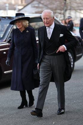 . 02 04 2026. St Asaph, United Kingdom. King Charles III and Queen Camilla at the Royal Maundy Service at St Asaph Cathedral in Wales, United Kingdom.  xStephenxLockx xi-Imagesx IIM-26678-0007