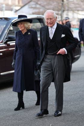 . 02 04 2026. St Asaph, United Kingdom. King Charles III and Queen Camilla at the Royal Maundy Service at St Asaph Cathedral in Wales, United Kingdom.  xStephenxLockx xi-Imagesx IIM-26678-0009
