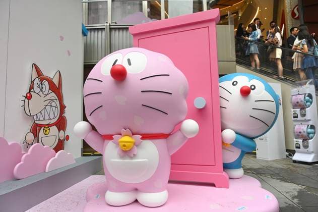 RECORD DATE NOT STATED Doraemon Sakura Fest In Hong Kong The exhibits of Doraemon Sakura Fest display on April 2, 2026 in Hong Kong. (Photo by Kobe Li Nexpher Images) Hong Kong