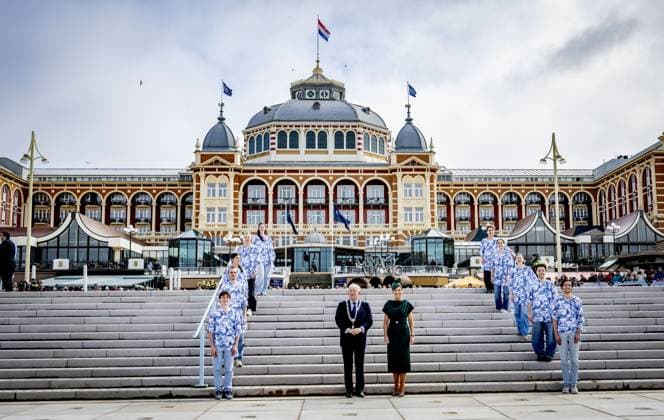 SCHEVENINGEN - Queen Maxima opens the renovated boulevard. The Scheveningen boulevard, for decades one of the best-known and most visited coastal promenades in the Netherlands, has been renewed in recent years to better accommodate the growing number of visitors and to be ready for the future. ROBIN UTRECHT ANP netherlands out - belgium out  Copyright: xx x554921035x originalFilename: 554921035.jpg