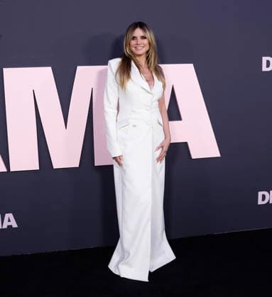 Heidi Klum arrives on the red carpet at the premiere of A24 s The Drama at Regal Union Square on Thursday, April 2, 2026 in New York City.  NYP20260402146 JOHNxANGELILLO