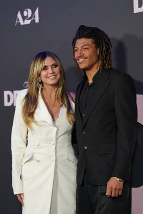 Heidi Klum, Henry Samuel at arrivals for THE DRAMA Premiere, Regal Union Square, New York, NY, April 02, 2026. Photo By: Kristin Callahan Everett Collection THE DRAMA Premiere PUBLICATIONXNOTxINxCANxCHNxFRAxITAxJPNxNORxPOLxRUSxESPxUKxUSA