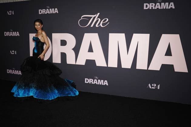 Zendaya at arrivals for THE DRAMA Premiere, Regal Union Square, New York, NY, April 02, 2026. Photo By: Kristin Callahan Everett Collection THE DRAMA Premiere PUBLICATIONXNOTxINxCANxCHNxFRAxITAxJPNxNORxPOLxRUSxESPxUKxUSA