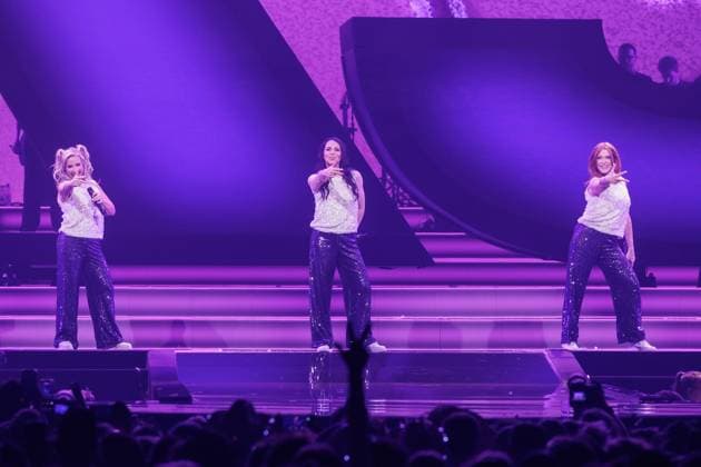 Rotterdam, The Netherlands, 2026-04-02 21:02:40 02-04-2026, Ahoy, Rotterdam, NLD. Premiere K3 Originals reunion concert. Photo: NL Beeld David Heukers. Karen Damen, Kathleen Aerts, Kristel Verbeke Credit: NL Beeld Heukers Media Inc  Copyright: xx x