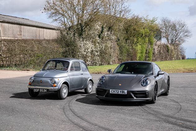 Porsche and Fiat 500 from late singer Chris Rea s personal collection go to auction for over £100,000 Story from Jam Press (Chris Rea Cars) Pictured: The Porsche and Fiat 500. Porsche and Fiat 500 from late singer Chris Rea s personal collection go to auction for over £100,000 Two cars from the personal collection of late singer Chris Rea are going under the hammer for more than £100,000. The low-mileage 2022 Porsche 911 Carrera GTS and a distinctive 1972 Fiat 500 converted to electric power were both driven by the star. The Porsche is described as a rare opportunity for collectors due to its minimal mileage and celebrity provenance. Rea who died last December acquired it in June 2023. It has remained within his personal collection a  Copyright: xJamxPress IconicxAuctioneers