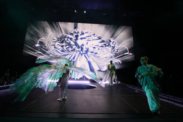 Basement Jaxx live at Royal Albert Hall, London, UK, 02 April 2026. Basement Jaxx performing live at Royal Albert Hall, London, UK, 02 April 2026., Credit:Roger Alarcon Avalon United Kingdom, London  Copyright: xRogerxAlarconx xAvalonx 1088305076