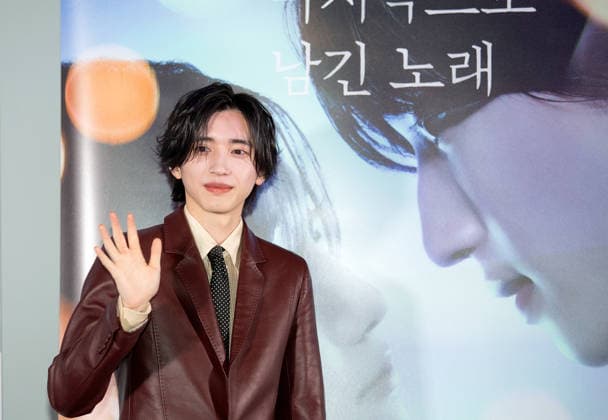 Shunsuke Michieda (Naniwa Danshi), Apr 3, 2026 : A Japanese actor and singer Shunsuke Michieda at a press conference for the movie The Last Song You Left Behind in Seoul, South Korea.  aflo_325787381