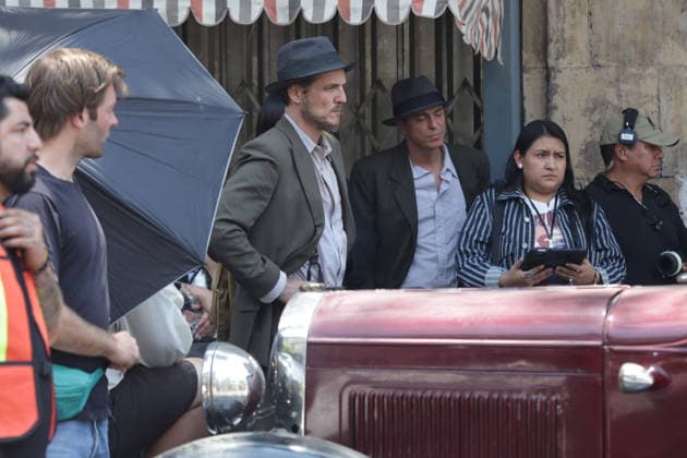 April 3, 2026, Mexico City, Ciudad de Mexico, Mexico: American Actor Pedro Pascal on the filming set for the movie De Noche by director Todd Haynes at Mexico City center. on April 3, 2026 in Mexico City, Mexico. Mexico City Mexico  - ZUMAe321 20260403_zea_e321_008 Copyright: xIsmaelxRosasx