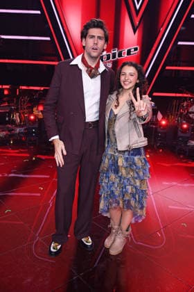 Alvaro Soler, Kandidatin Susey - THE VOICE KIDS FINALE 2026 im Studio Berlin Adlershof in Berlin am 03.04.2026