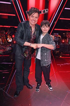 Michael Patrick Kelly, Kandidat Renat - THE VOICE KIDS FINALE 2026 im Studio Berlin Adlershof in Berlin am 03.04.2026