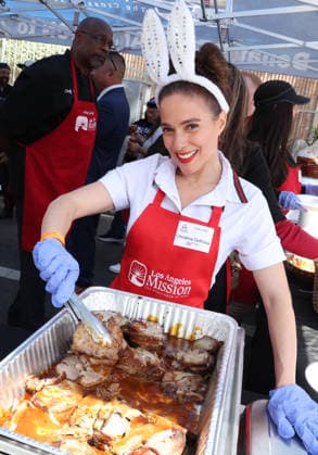 Los Angeles CA April 03: Christina DeRosa at Los Angeles Mission & Hope The Mission Host Special Easter Outreach On Skid Row at the Los Angeles Mission On Skid Rowe in Los Angeles on March 3, 2026- Credit: AdMedia April 03, 2026.Copyright AdMedia Los Angeles USA - ZUMAa123 20260403_zaa_a123_086 Copyright: xADx