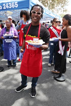 Los Angeles CA April 03: Shaka Smith, at Los Angeles Mission & Hope The Mission Host Special Easter Outreach On Skid Row at the Los Angeles Mission On Skid Rowe in Los Angeles on April 3, 2026 Copyright: xAdMedia MediaPunchx