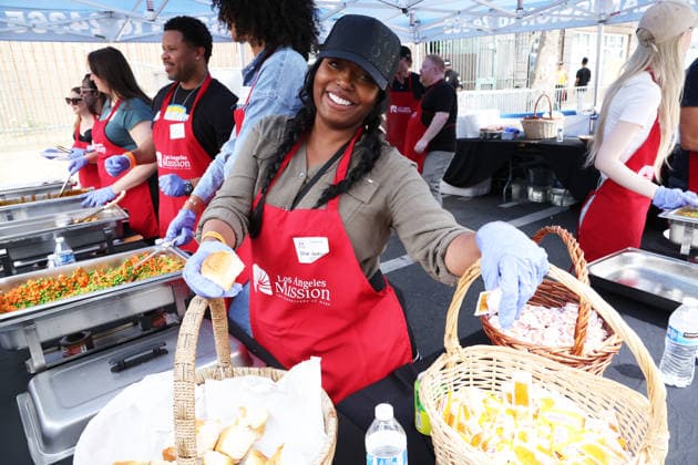 Los Angeles CA April 03- Shar Jackson at Los Angeles Mission & Hope The Mission Host Special Easter Outreach On Skid Row at the Los Angeles Mission On Skid Rowe in Los Angeles on April 3, 2026 Copyright: xAdMedia MediaPunchx
