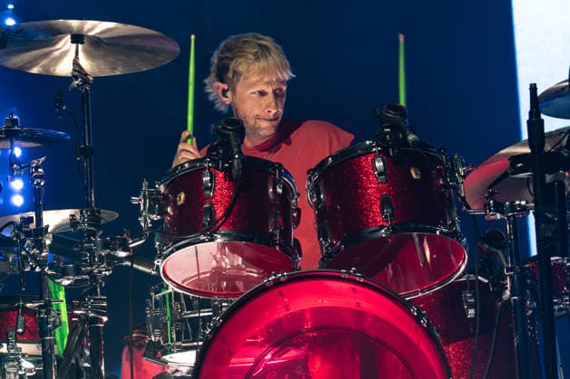 Muse Play O2 Academy Brixton London - 3 Apr 2026 Dominic Howard of Muse rock band, performs live on stage at the O2 Academy Brixton London. Muse played an intimate album launch show at the O2 Academy Brixton London on April 3rd to celebrate their 10th studio album The Wow! Signal The Album will be released later this year. Muse are Matt Bellamy, Chris Wolstenholme and Dominic Howard. London United Kingdom Copyright: xBonniexBritainx xSOPAxImagesx MUS01289