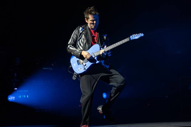 Muse Play O2 Academy Brixton London - 3 Apr 2026 Matt Bellamy of Muse rock band, performs live on stage at the O2 Academy Brixton London. Muse played an intimate album launch show at the O2 Academy Brixton London on April 3rd to celebrate their 10th studio album The Wow! Signal The Album will be released later this year. Muse are Matt Bellamy, Chris Wolstenholme and Dominic Howard. London United Kingdom Copyright: xBonniexBritainx xSOPAxImagesx MUS01292