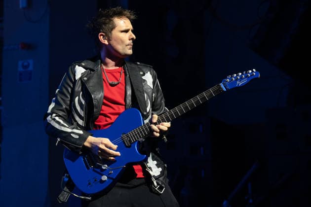 Muse Play O2 Academy Brixton London - 3 Apr 2026 Matt Bellamy of Muse rock band, performs live on stage at the O2 Academy Brixton London. Muse played an intimate album launch show at the O2 Academy Brixton London on April 3rd to celebrate their 10th studio album The Wow! Signal The Album will be released later this year. Muse are Matt Bellamy, Chris Wolstenholme and Dominic Howard. London United Kingdom Copyright: xBonniexBritainx xSOPAxImagesx MUS01445
