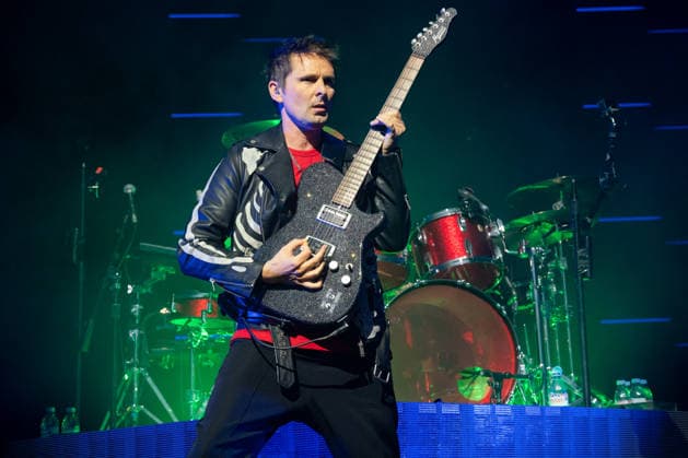Muse Play O2 Academy Brixton London - 3 Apr 2026 Matt Bellamy of Muse rock band, performs live on stage at the O2 Academy Brixton London. Muse played an intimate album launch show at the O2 Academy Brixton London on April 3rd to celebrate their 10th studio album The Wow! Signal The Album will be released later this year. Muse are Matt Bellamy, Chris Wolstenholme and Dominic Howard. London United Kingdom Copyright: xBonniexBritainx xSOPAxImagesx MUS01614
