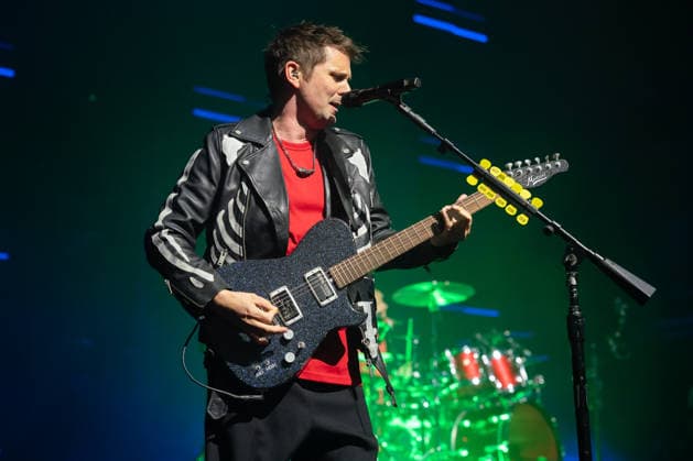 Muse Play O2 Academy Brixton London - 3 Apr 2026 Matt Bellamy of Muse rock band, performs live on stage at the O2 Academy Brixton London. Muse played an intimate album launch show at the O2 Academy Brixton London on April 3rd to celebrate their 10th studio album The Wow! Signal The Album will be released later this year. Muse are Matt Bellamy, Chris Wolstenholme and Dominic Howard. London United Kingdom Copyright: xBonniexBritainx xSOPAxImagesx MUS01779
