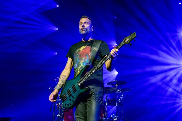 Muse Play O2 Academy Brixton London - 3 Apr 2026 Chris Wolstenholme of Muse rock band, performs live on stage at the O2 Academy Brixton London. Muse played an intimate album launch show at the O2 Academy Brixton London on April 3rd to celebrate their 10th studio album The Wow! Signal The Album will be released later this year. Muse are Matt Bellamy, Chris Wolstenholme and Dominic Howard. London United Kingdom Copyright: xBonniexBritainx xSOPAxImagesx MUS02116
