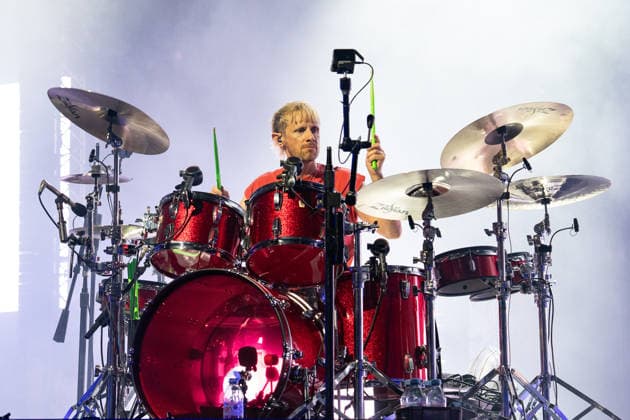April 3, 2026, London, United Kingdom: Dominic Howard of Muse rock band, performs live on stage at the O2 Academy Brixton London. Muse played an intimate album launch show at the O2 Academy Brixton London on April 3rd to celebrate their 10th studio album The Wow! Signal The Album will be released later this year..Muse are Matt Bellamy, Chris Wolstenholme and Dominic Howard. London United Kingdom  - ZUMAs197 20260403_aaa_s197_317 Copyright: xBonniexBritainx