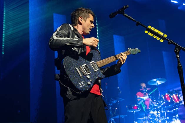 April 3, 2026, London, United Kingdom: Matt Bellamy of Muse rock band, performs live on stage at the O2 Academy Brixton London. Muse played an intimate album launch show at the O2 Academy Brixton London on April 3rd to celebrate their 10th studio album The Wow! Signal The Album will be released later this year..Muse are Matt Bellamy, Chris Wolstenholme and Dominic Howard. London United Kingdom - ZUMAs197 20260403_aaa_s197_308 Copyright: xBonniexBritainx