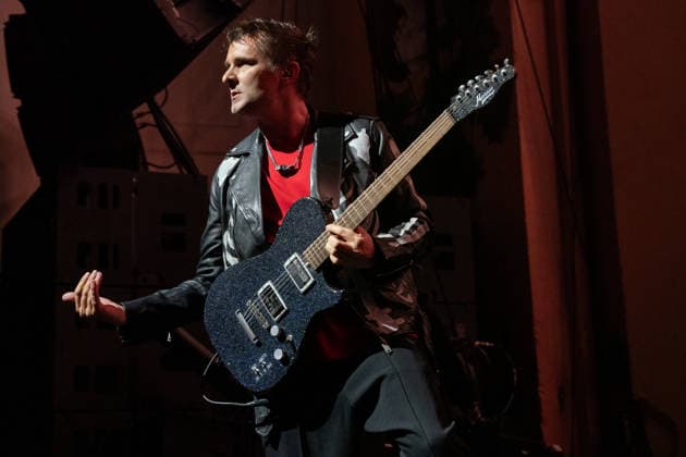 April 3, 2026, London, United Kingdom: Matt Bellamy of Muse rock band, performs live on stage at the O2 Academy Brixton London. Muse played an intimate album launch show at the O2 Academy Brixton London on April 3rd to celebrate their 10th studio album The Wow! Signal The Album will be released later this year..Muse are Matt Bellamy, Chris Wolstenholme and Dominic Howard. London United Kingdom  - ZUMAs197 20260403_aaa_s197_318 Copyright: xBonniexBritainx