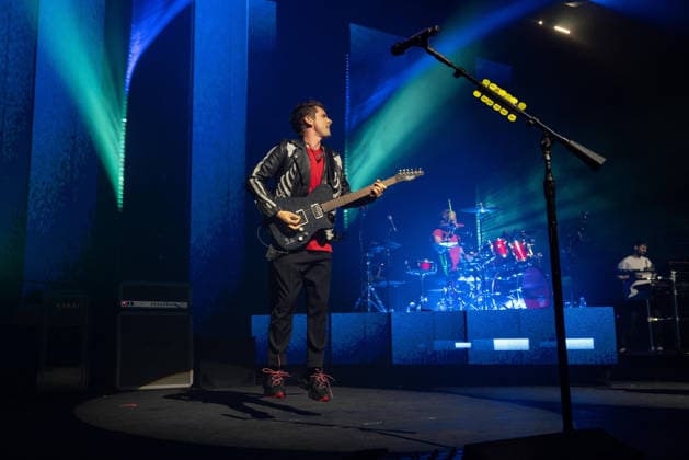 April 3, 2026, London, United Kingdom: Matt Bellamy of Muse rock band, performs live on stage at the O2 Academy Brixton London. Muse played an intimate album launch show at the O2 Academy Brixton London on April 3rd to celebrate their 10th studio album The Wow! Signal The Album will be released later this year..Muse are Matt Bellamy, Chris Wolstenholme and Dominic Howard. London United Kingdom - ZUMAs197 20260403_aaa_s197_311 Copyright: xBonniexBritainx