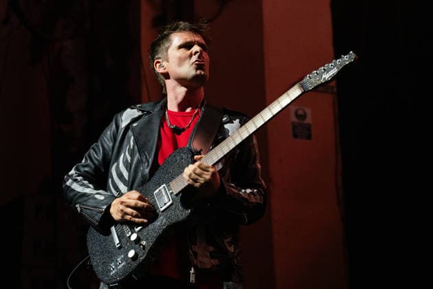 April 3, 2026, London, United Kingdom: Matt Bellamy of Muse rock band, performs live on stage at the O2 Academy Brixton London. Muse played an intimate album launch show at the O2 Academy Brixton London on April 3rd to celebrate their 10th studio album The Wow! Signal The Album will be released later this year..Muse are Matt Bellamy, Chris Wolstenholme and Dominic Howard. London United Kingdom - ZUMAs197 20260403_aaa_s197_315 Copyright: xBonniexBritainx