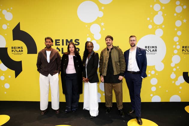 6em Festival International du Film Policier Reims Polar Lawrence Valin, Anja Verderosa, Eye Haidara, Marc Ruchmann, Peter Dourountzis 454744 2026 04 03 Reims France  Copyright: xLaurentxRodriguezx xStarfacex STAR_454744_001