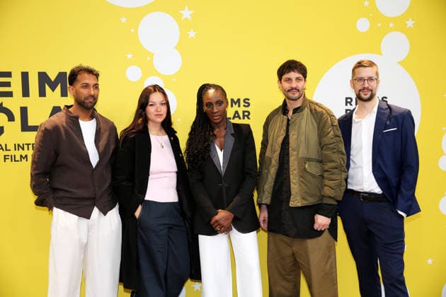 6em Festival International du Film Policier Reims Polar Lawrence Valin, Anja Verderosa, Eye Haidara, Marc Ruchmann, Peter Dourountzis 454744 2026 04 03 Reims France  Copyright: xLaurentxRodriguezx xStarfacex STAR_454744_012