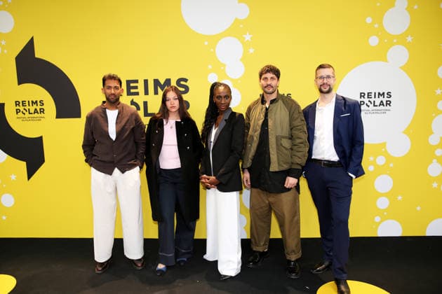 6em Festival International du Film Policier Reims Polar Lawrence Valin, Anja Verderosa, Eye Haidara, Marc Ruchmann, Peter Dourountzis 454744 2026 04 03 Reims France  Copyright: xLaurentxRodriguezx xStarfacex STAR_454744_008