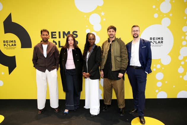 6em Festival International du Film Policier Reims Polar Lawrence Valin, Anja Verderosa, Eye Haidara, Marc Ruchmann, Peter Dourountzis 454744 2026 04 03 Reims France  Copyright: xLaurentxRodriguezx xStarfacex STAR_454744_009