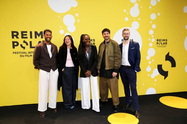 6em Festival International du Film Policier Reims Polar Lawrence Valin, Anja Verderosa, Eye Haidara, Marc Ruchmann, Peter Dourountzis 454744 2026 04 03 Reims France  Copyright: xLaurentxRodriguezx xStarfacex STAR_454744_010