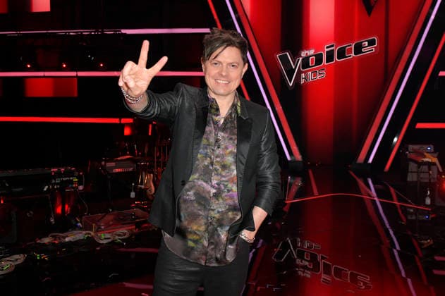 Michael Patrick Kelly beim Photocall mit den Finalisten und Coaches der 14. Staffel der TV-Show The Voice Kids im Studio H Berlin-Adlershof. Berlin, 03.04.2026