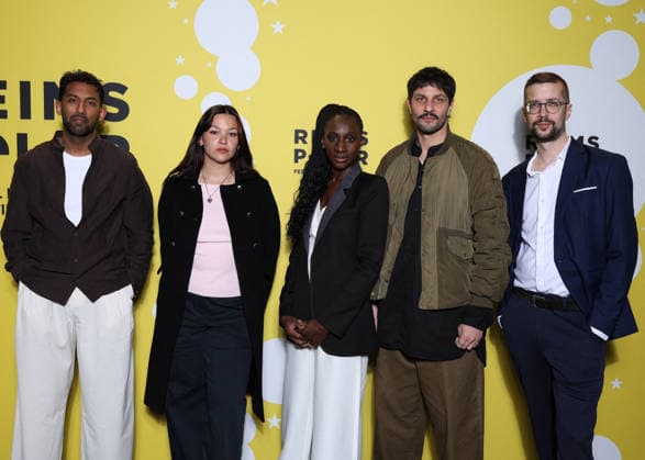 Le Jury Sang neuf, Peter Dourountzis, Eye Haidara, Anja Verderosa, Lawrence Valin et Marc Ruchmann au photocall de la projection du film Winter of the Crow lors 6ème édition du Festival International du Film Policier Reims Polar, à Reims, France, le 3 avril 2026 Denis Guignebourg BestImage Screening of Winter of the Crow during Day Four of the 6th Reims Polar Film Festival on April 3, 2026 in Reims, France Reims France  Copyright: xDenisxGuignebourgx xBestimagexDenisxGuignebourgx xBestimagex