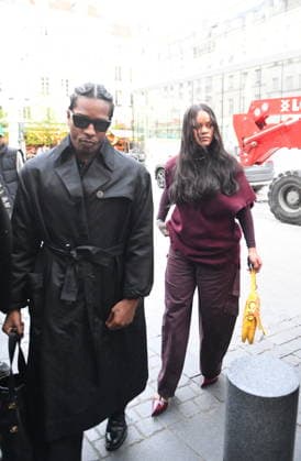 Rihanna et A$AP Rocky Arriving at Siena Restaurant - Paris Rihanna et A$AP Rocky are arriving at Siena Restaurant in Paris, France, on April 4, 2026. Photo by Florian Poitout ABACAPRESS.COM Paris France  Copyright: xPoitoutxFlorian ABACAx