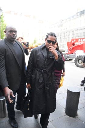 Rihanna et A$AP Rocky Arriving at Siena Restaurant - Paris Rihanna et A$AP Rocky are arriving at Siena Restaurant in Paris, France, on April 4, 2026. Photo by Florian Poitout ABACAPRESS.COM Paris France  Copyright: xPoitoutxFlorian ABACAx