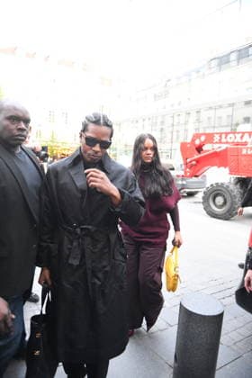 Rihanna et A$AP Rocky Arriving at Siena Restaurant - Paris Rihanna et A$AP Rocky are arriving at Siena Restaurant in Paris, France, on April 4, 2026. Photo by Florian Poitout ABACAPRESS.COM Paris France  Copyright: xPoitoutxFlorian ABACAx