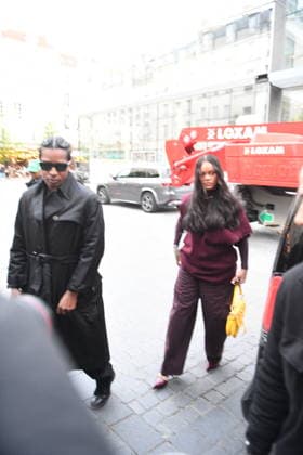 Rihanna et A$AP Rocky Arriving at Siena Restaurant - Paris Rihanna et A$AP Rocky are arriving at Siena Restaurant in Paris, France, on April 4, 2026. Photo by Florian Poitout ABACAPRESS.COM Paris France  Copyright: xPoitoutxFlorian ABACAx