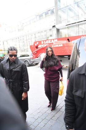 Rihanna et A$AP Rocky Arriving at Siena Restaurant - Paris Rihanna et A$AP Rocky are arriving at Siena Restaurant in Paris, France, on April 4, 2026. Photo by Florian Poitout ABACAPRESS.COM Paris France  Copyright: xPoitoutxFlorian ABACAx