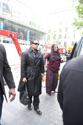 Rihanna et A$AP Rocky Arriving at Siena Restaurant - Paris Rihanna et A$AP Rocky are arriving at Siena Restaurant in Paris, France, on April 4, 2026. Photo by Florian Poitout ABACAPRESS.COM Paris France  Copyright: xPoitoutxFlorian ABACAx