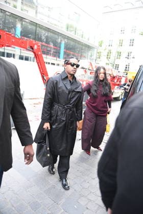Rihanna et A$AP Rocky Arriving at Siena Restaurant - Paris Rihanna et A$AP Rocky are arriving at Siena Restaurant in Paris, France, on April 4, 2026. Photo by Florian Poitout ABACAPRESS.COM Paris France  Copyright: xPoitoutxFlorian ABACAx