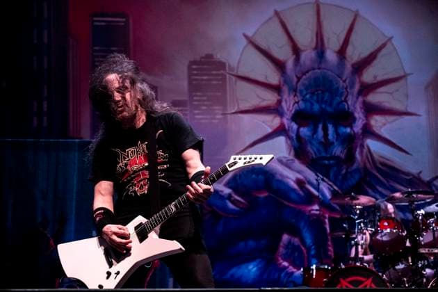 Kreator in Oberhausen ** NUR FÜR REDAKTIONELLE ZWECKE ** EDITORIAL USE ONLY **<p>Die amerikanische Thrash Metal Band Exodus spielt am 4. April 2026 im Vorprogramm der Band Kreator im Rahmen von deren Krushers of the World - Tour in der Grugahalle in Essen. Deutschland Nordrhein Westfalen Essen Copyright: SebastianxKonopka
