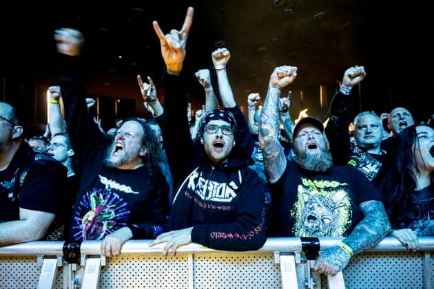 Kreator in Oberhausen ** NUR FÜR REDAKTIONELLE ZWECKE ** EDITORIAL USE ONLY **<p>Die amerikanische Thrash Metal Band Exodus spielt am 4. April 2026 im Vorprogramm der Band Kreator im Rahmen von deren Krushers of the World - Tour in der Grugahalle in Essen. Deutschland Nordrhein Westfalen Essen Copyright: SebastianxKonopka