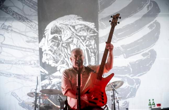Kreator in Oberhausen ** NUR FÜR REDAKTIONELLE ZWECKE ** EDITORIAL USE ONLY **<p>Die englische Death Metal Band Carcass spielt am 4. April 2026 im Vorprogramm der Band Kreator im Rahmen von deren Krushers of the World - Tour in der Grugahalle in Essen. Deutschland Nordrhein Westfalen Essen Copyright: SebastianxKonopka