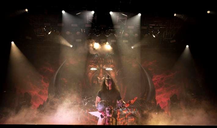 Kreator in Oberhausen ** NUR FÜR REDAKTIONELLE ZWECKE ** EDITORIAL USE ONLY **<p>Die Essener Thrash Metal Band Kreator spielt am 4. April 2026 im Rahmen ihrer Krushers of the World - Tour in der Grugahalle in Essen. Deutschland Nordrhein Westfalen Essen Copyright: SebastianxKonopka