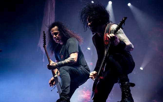 Kreator in Oberhausen ** NUR FÜR REDAKTIONELLE ZWECKE ** EDITORIAL USE ONLY **<p>Die Essener Thrash Metal Band Kreator spielt am 4. April 2026 im Rahmen ihrer Krushers of the World - Tour in der Grugahalle in Essen. Deutschland Nordrhein Westfalen Essen Copyright: SebastianxKonopka